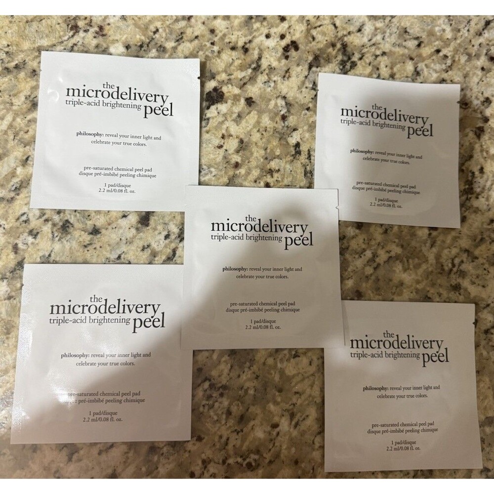 5x Philosophy The Microdelivery Triple Acid Brightening Peel Pad New